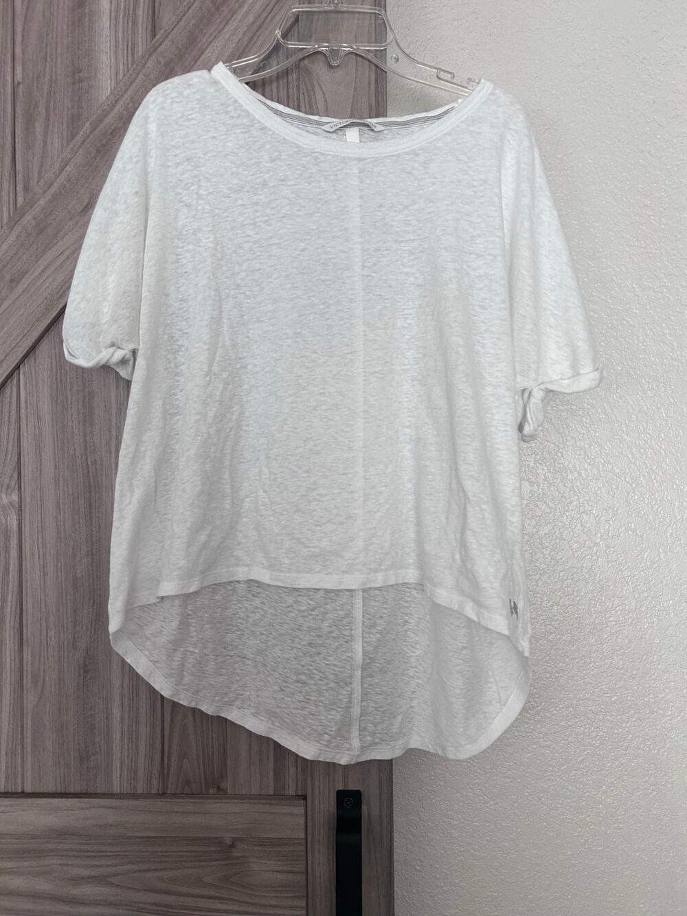 Victoria's Secret large white burnout short sleeve t-shirt